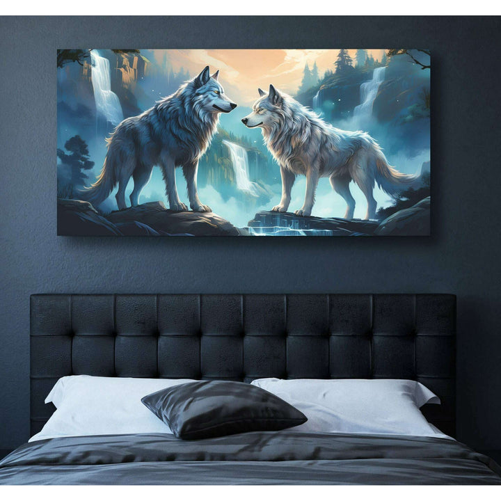 3D Wolves Wall Art IV