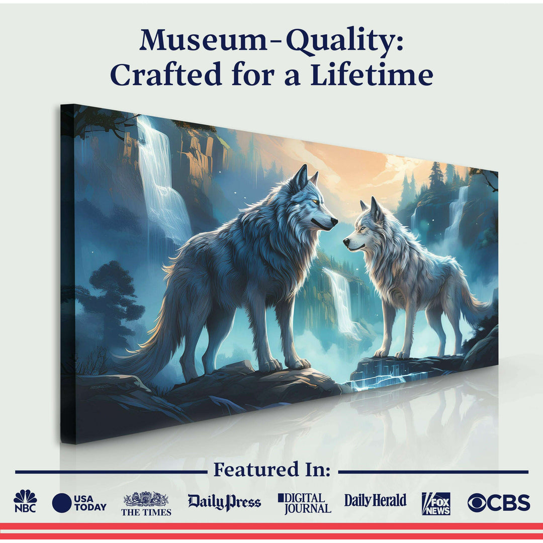 3D Wolves Wall Art IV