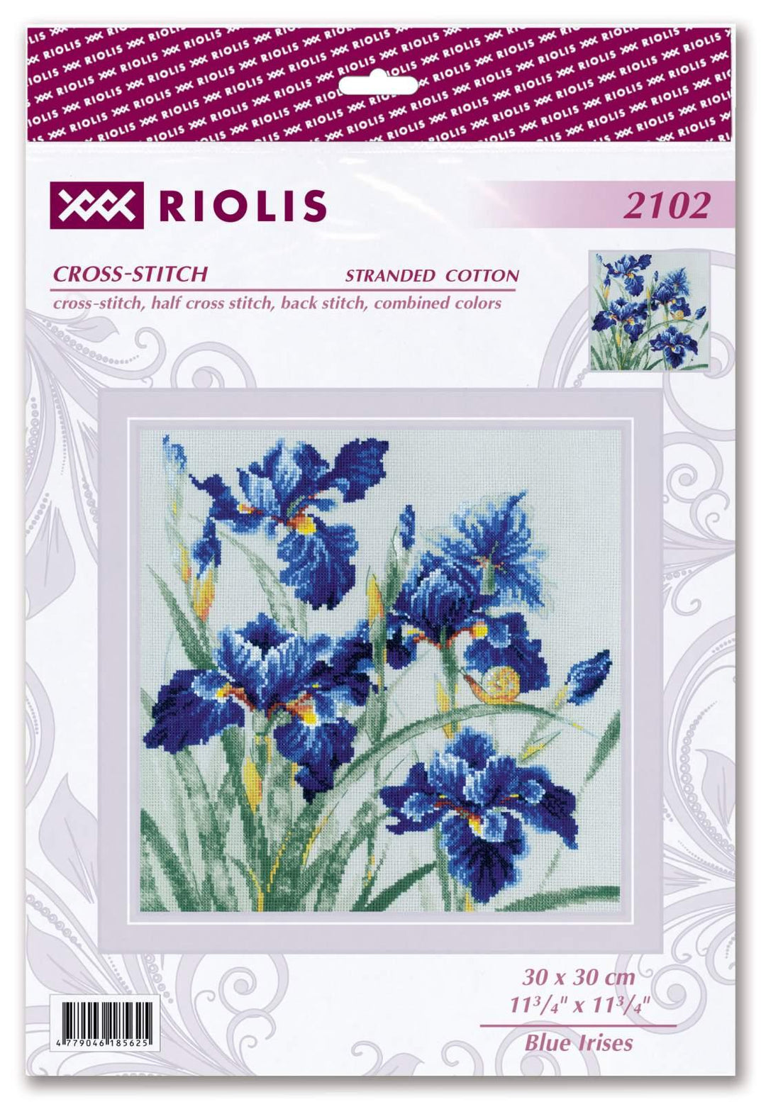 Blue Irises R2102 Counted Cross Stitch Kit