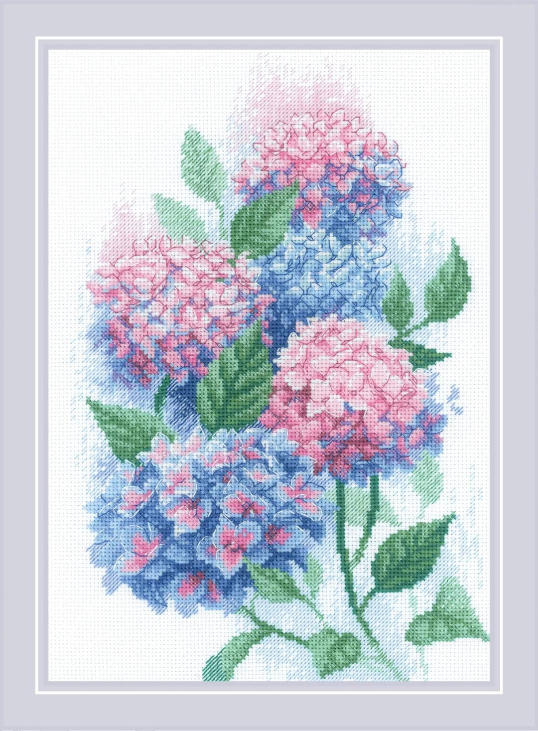 Graceful Hydrangeas R2139 Counted Cross Stitch Kit