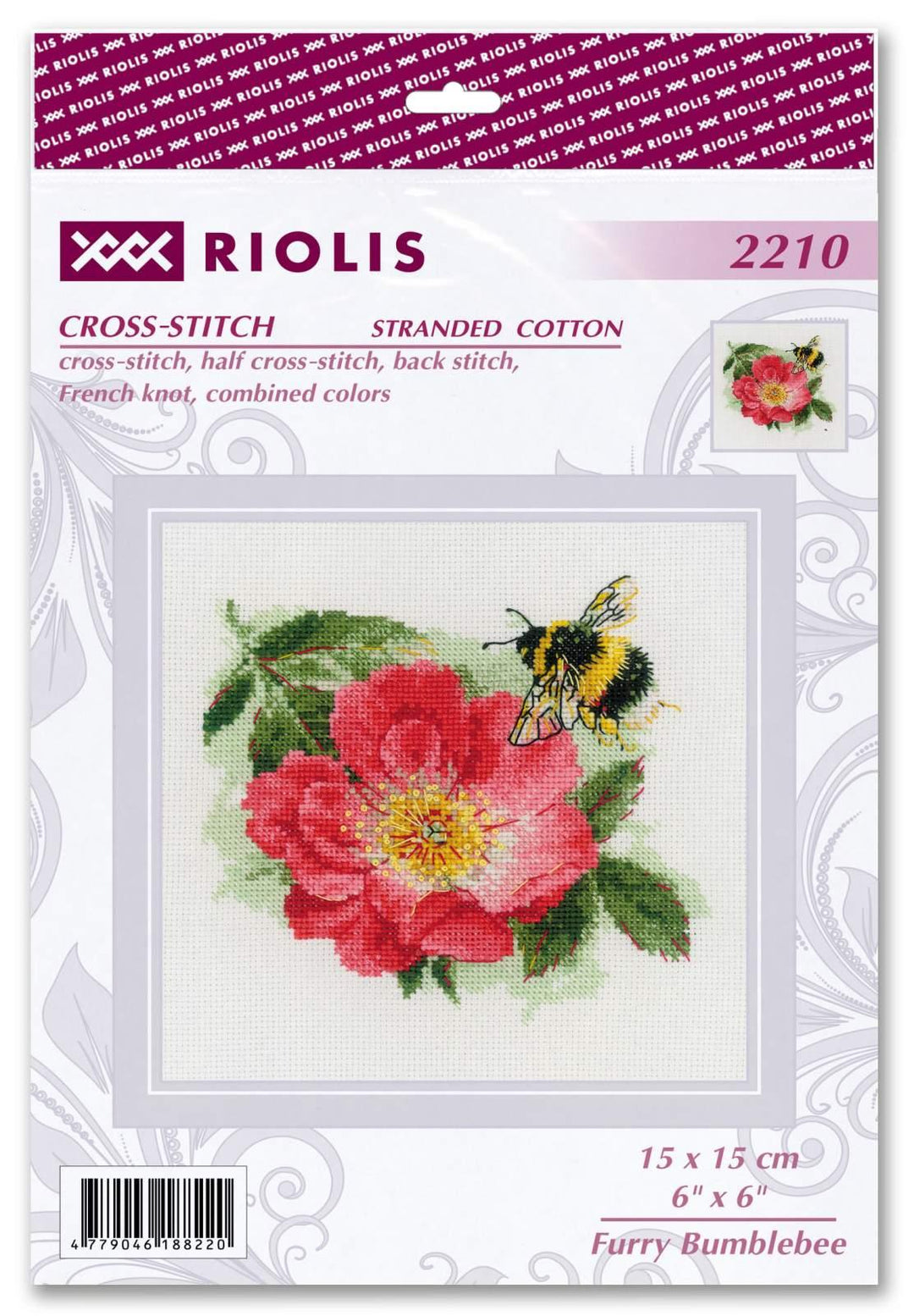 Furry Bumblebee R2210 Counted Cross Stitch Kit