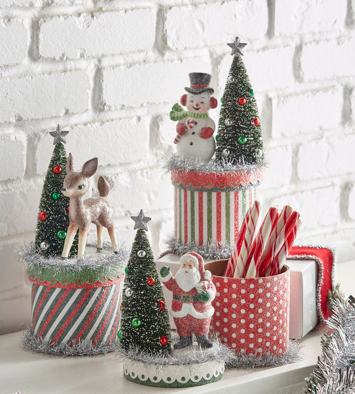 10" Vintage Deer on Box