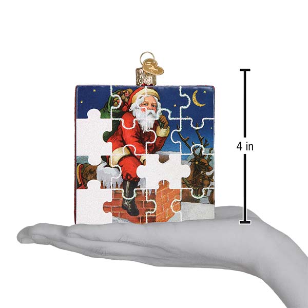 Santa Jigsaw Puzzle Ornament