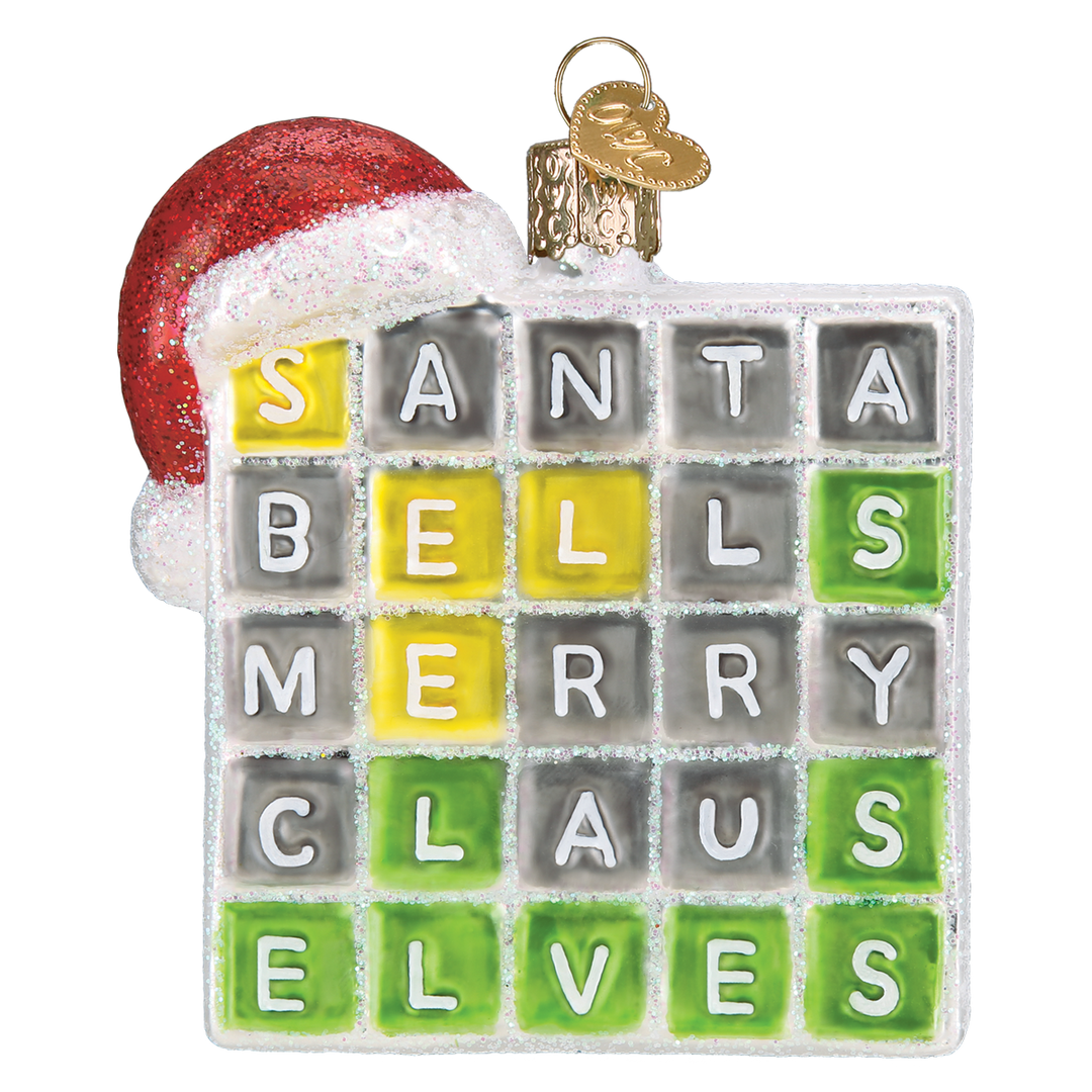 Merry Words Ornament