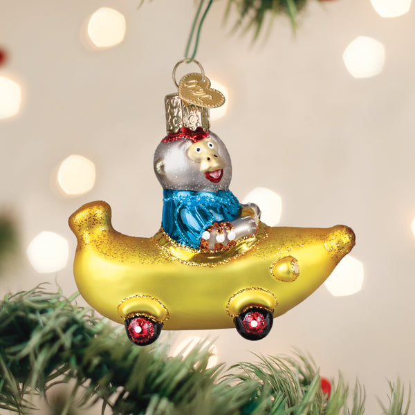 Bananas Gorilla's Bananamobile Ornament