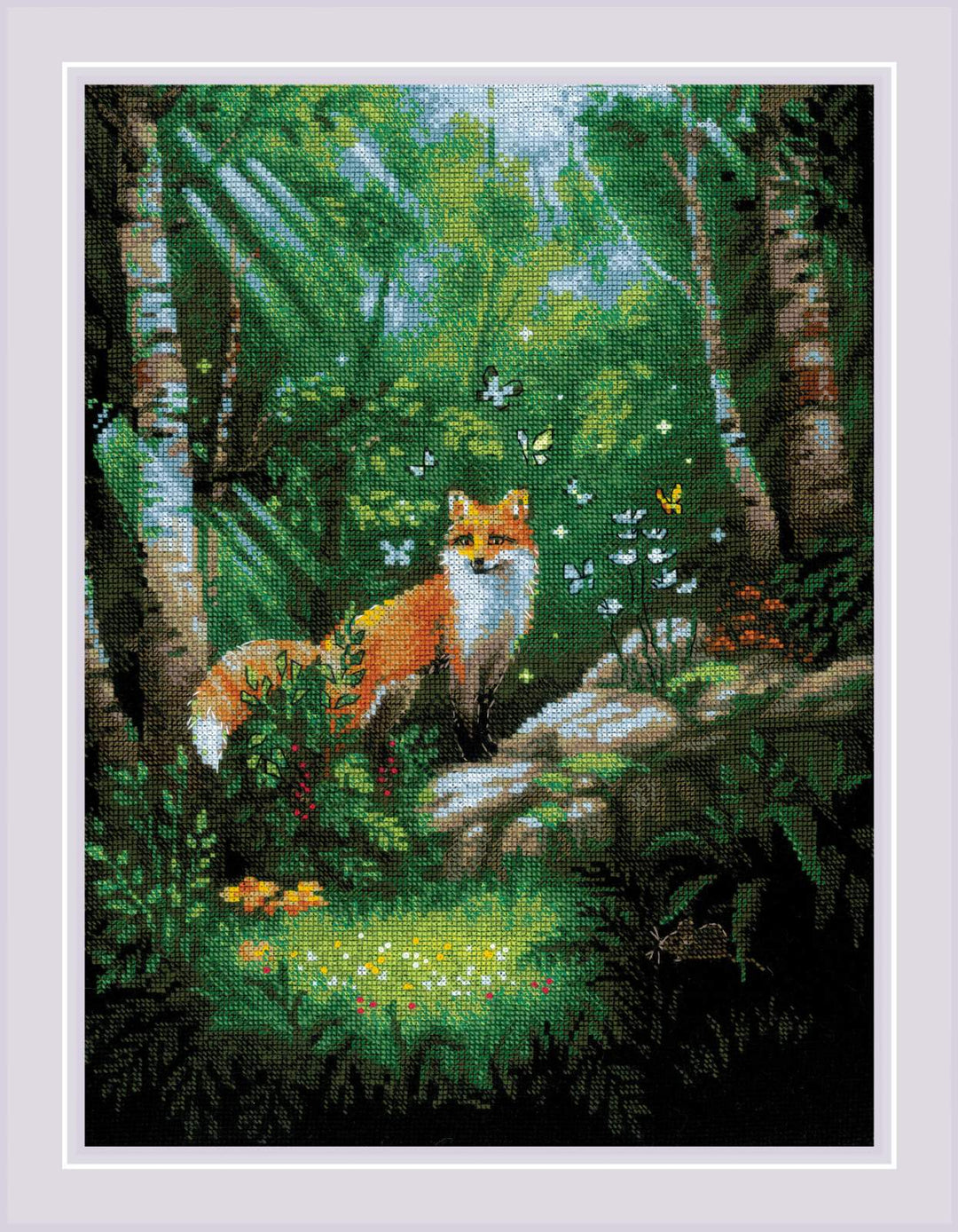 Fox in the Forest R2251 Counted Cross Stitch Kit