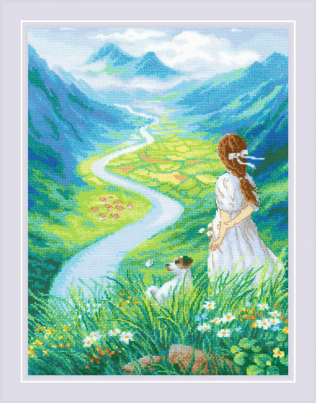 Where does the river flow R2273 Counted Cross Stitch Kit