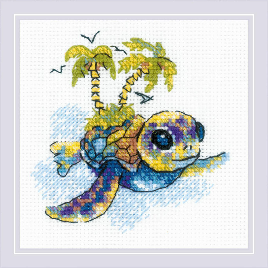 Little Turtle  R2287 Counted Cross Stitch Kit