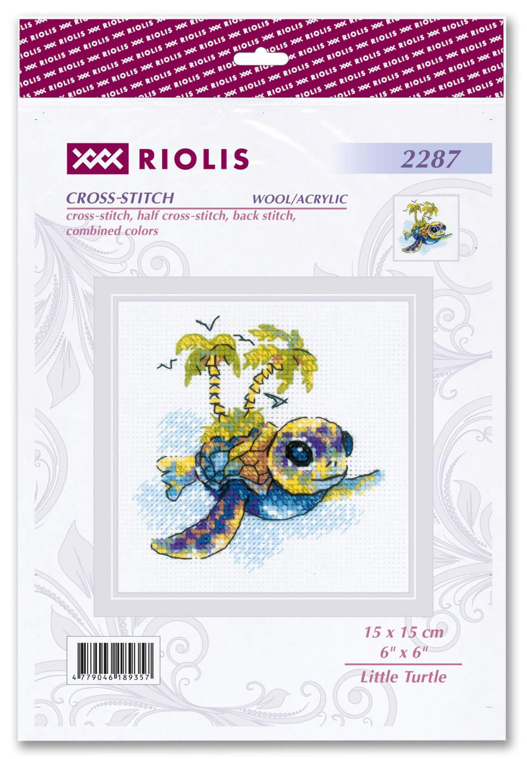 Little Turtle  R2287 Counted Cross Stitch Kit