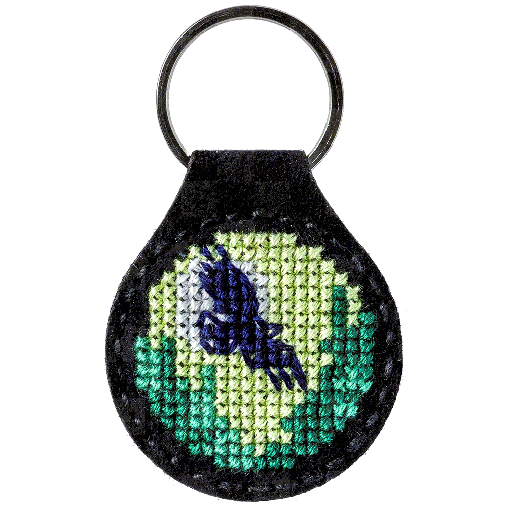 Forest Key Chain Cross-stitch kit on artificial leather FLHL-015