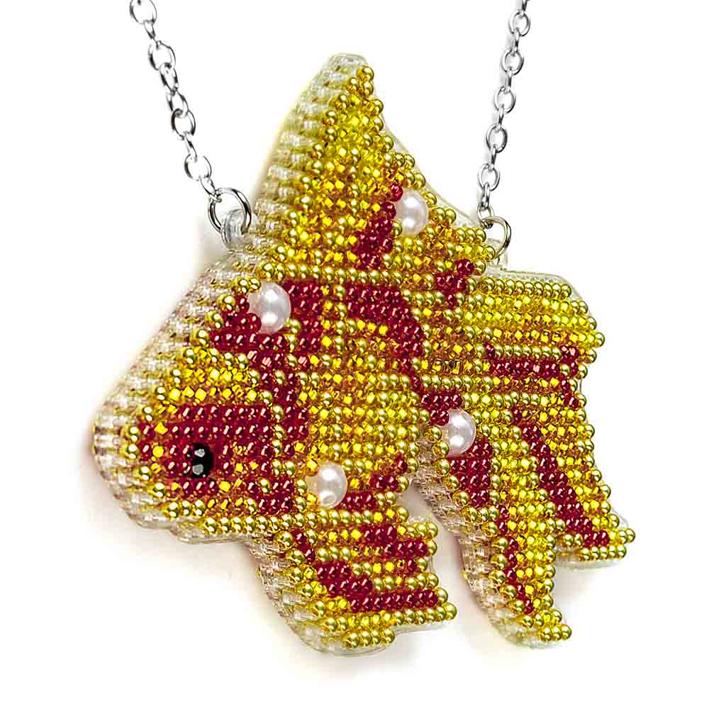 Set for embroidery with beads on a plastic base FLPL-096