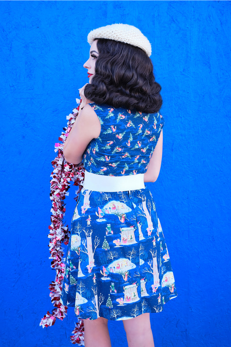 Festive Fox Bow Top - 1X only