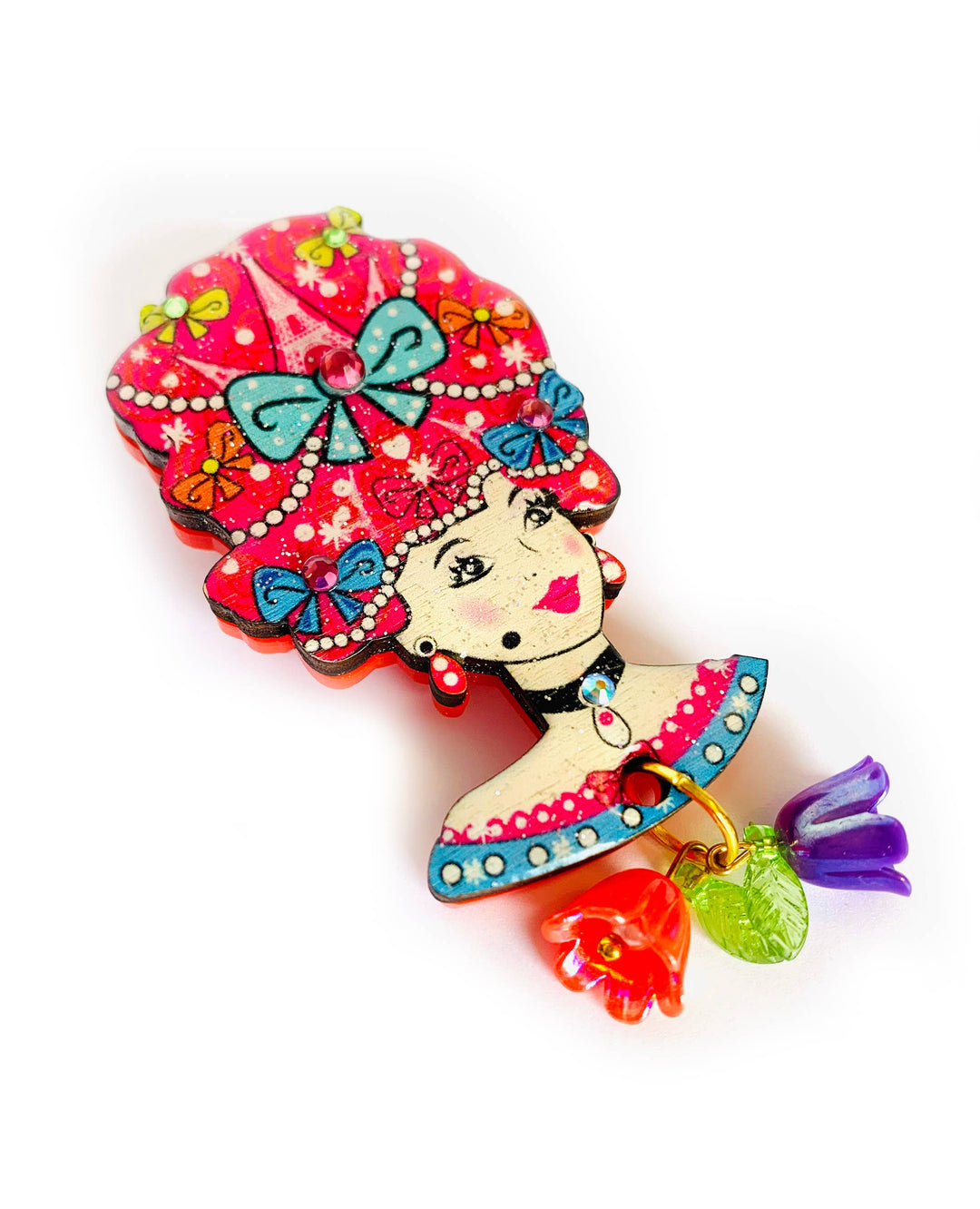 Antoinette Queen of Paris Brooch by Rosie Rose Parker