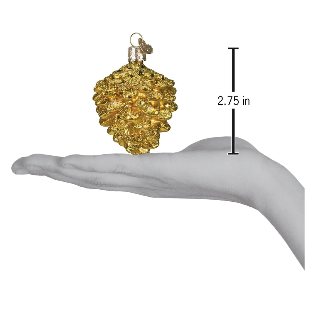 Small Gold Pine Cone