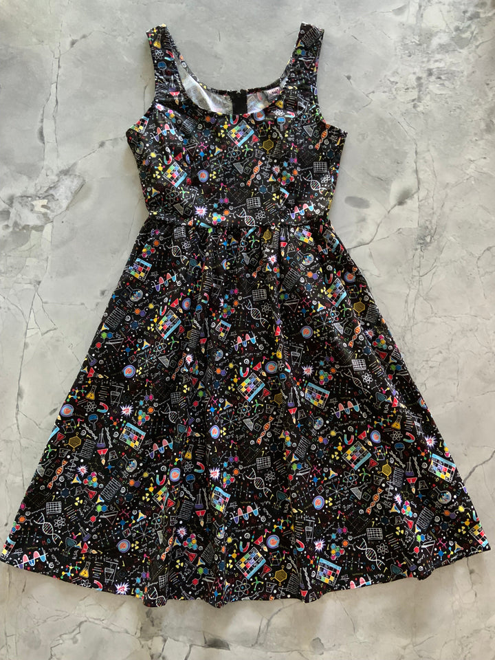 Science Fit & Flare Dress - Large only, 1 left!