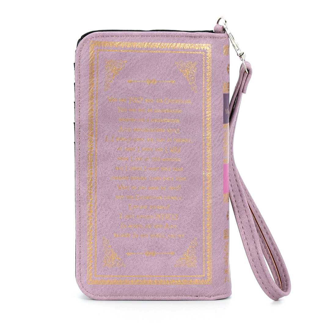 Alice in Wonderland Book Wallet Wristlet