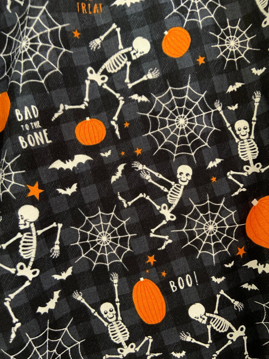Glow in the Dark Dancing Bones Skater Skirt