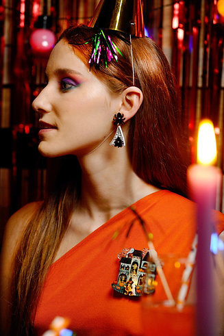 Spider Web Earrings by Laliblue