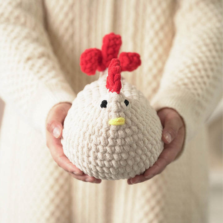 Hen and Chicken Amigurumi DIY Crochet Kit Wizardi F07N8-M147