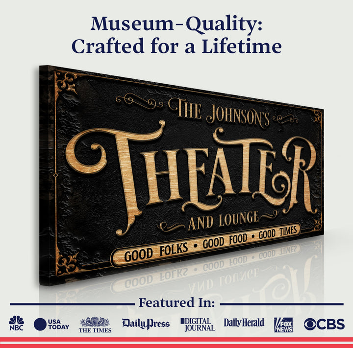 Personalized Theater Sign III
