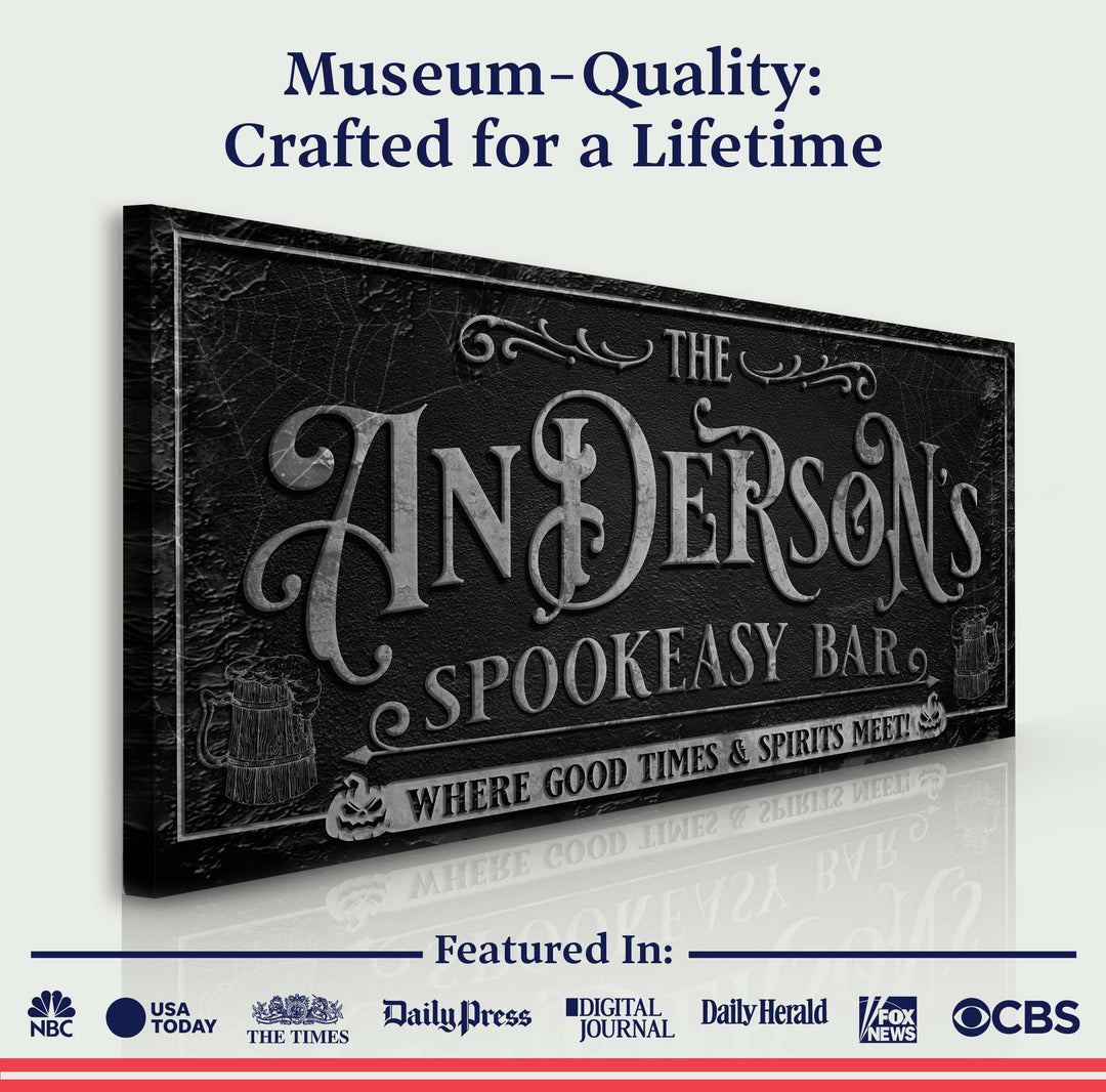 Personalized Spookeasy Bar Sign