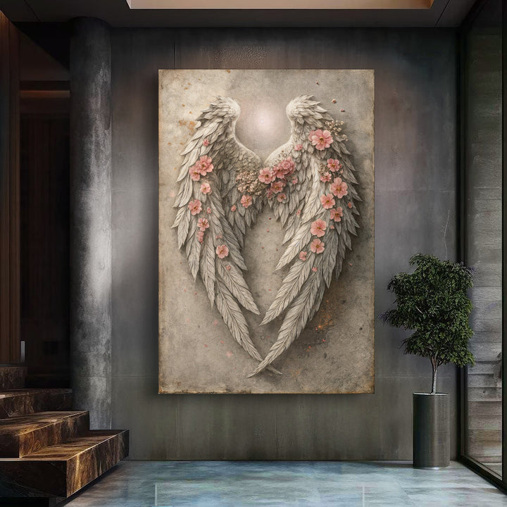 Abstract Blooming Wings Wall Art