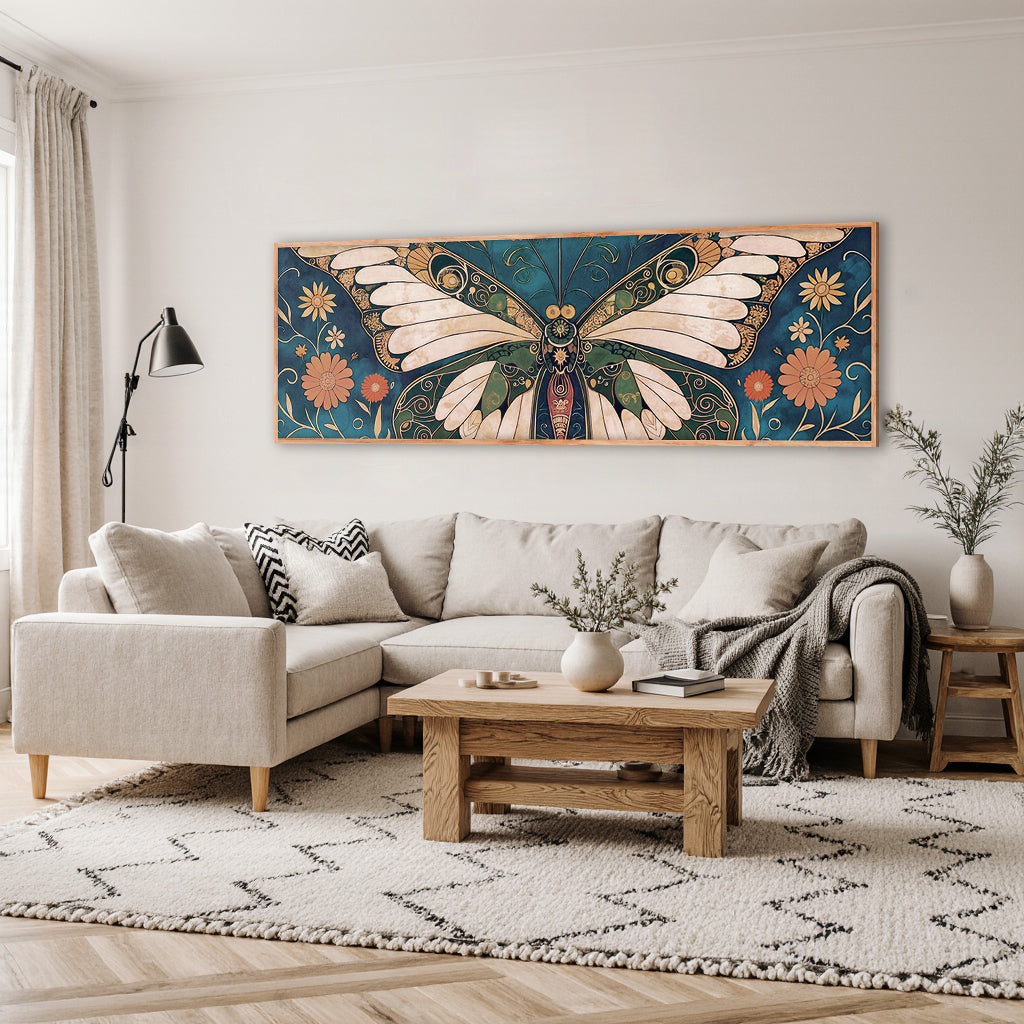 Abstract Vintage Butterfly Wall Art