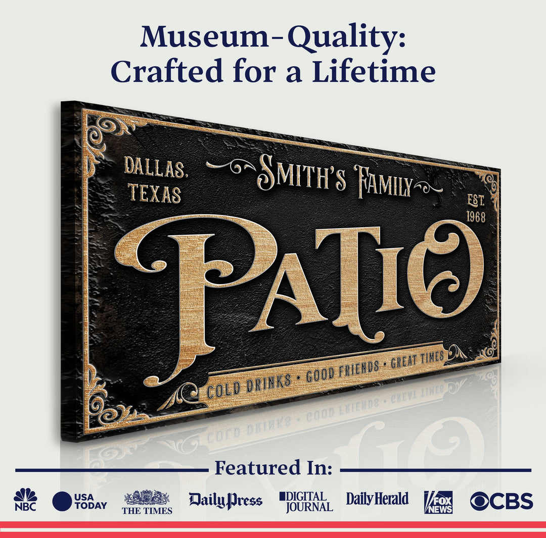 Personalized Patio Sign II