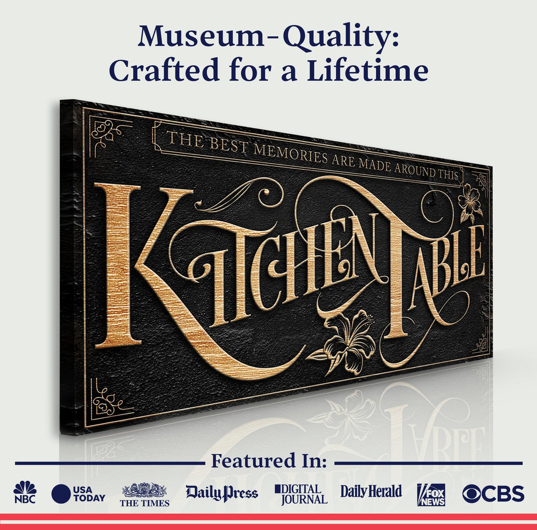 Kitchen Table Sign