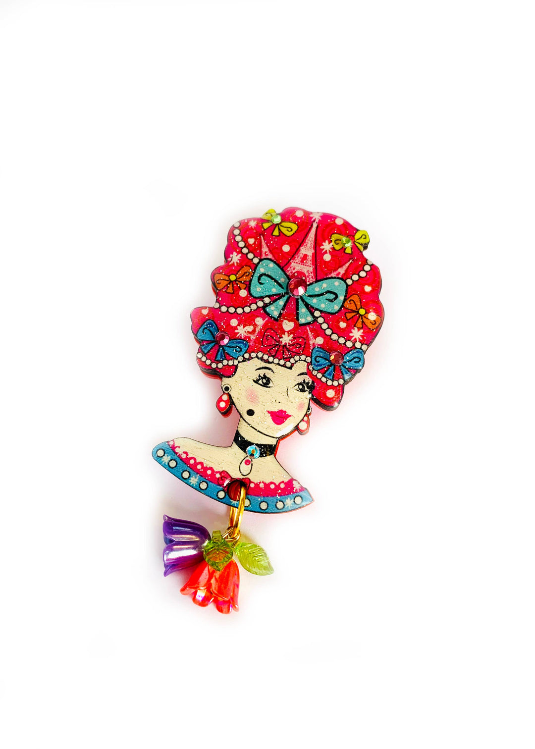 Antoinette Queen of Paris Brooch by Rosie Rose Parker