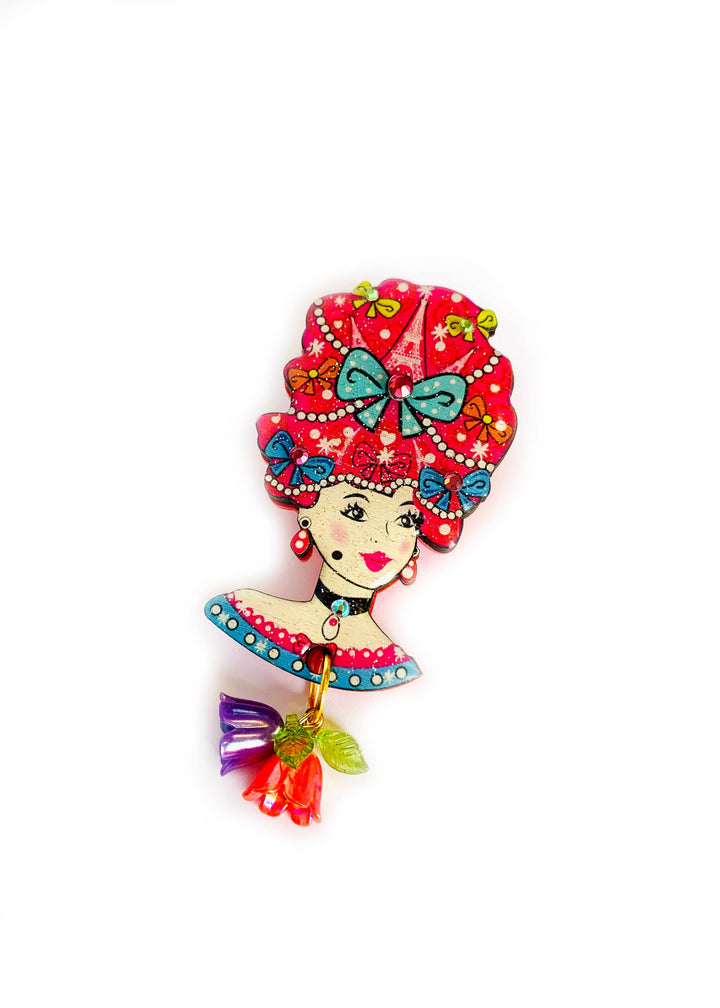 Antoinette Queen of Paris Brooch by Rosie Rose Parker