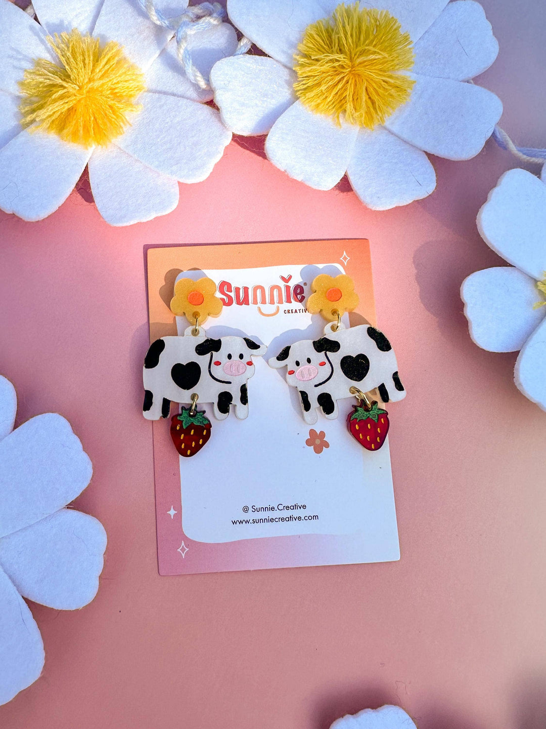 Mildred the Cow Earrings