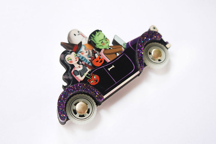 Frankenstein’s Car Brooch by Laliblue