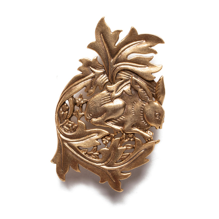 A Hare in the Forest - Brooch