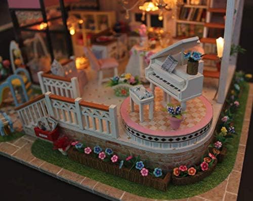 Miniature Wizardi Roombox Kit - Pink Villa Dollhouse Kit