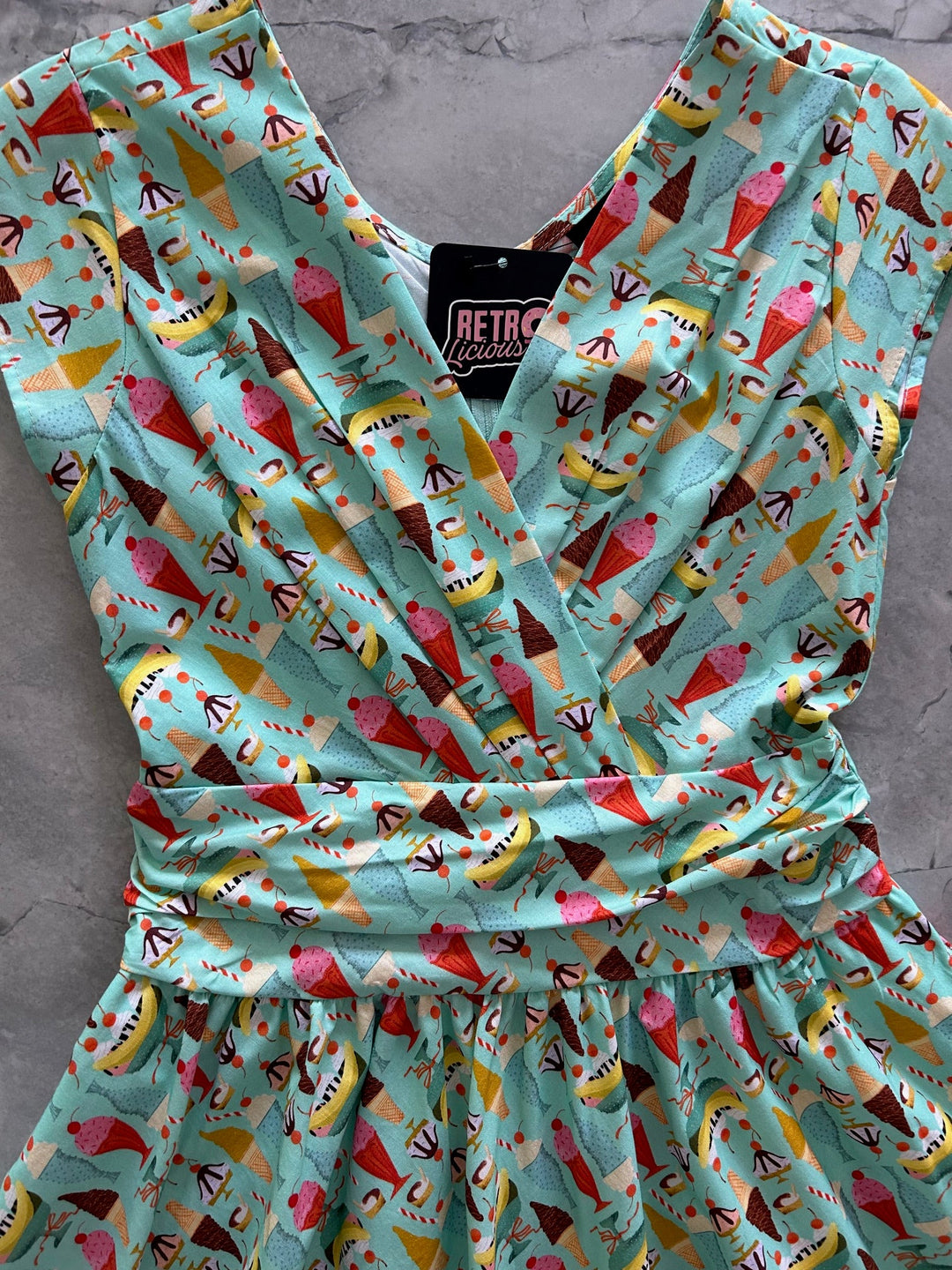 Ice Cream Greta Dress - XL only, 1 left!