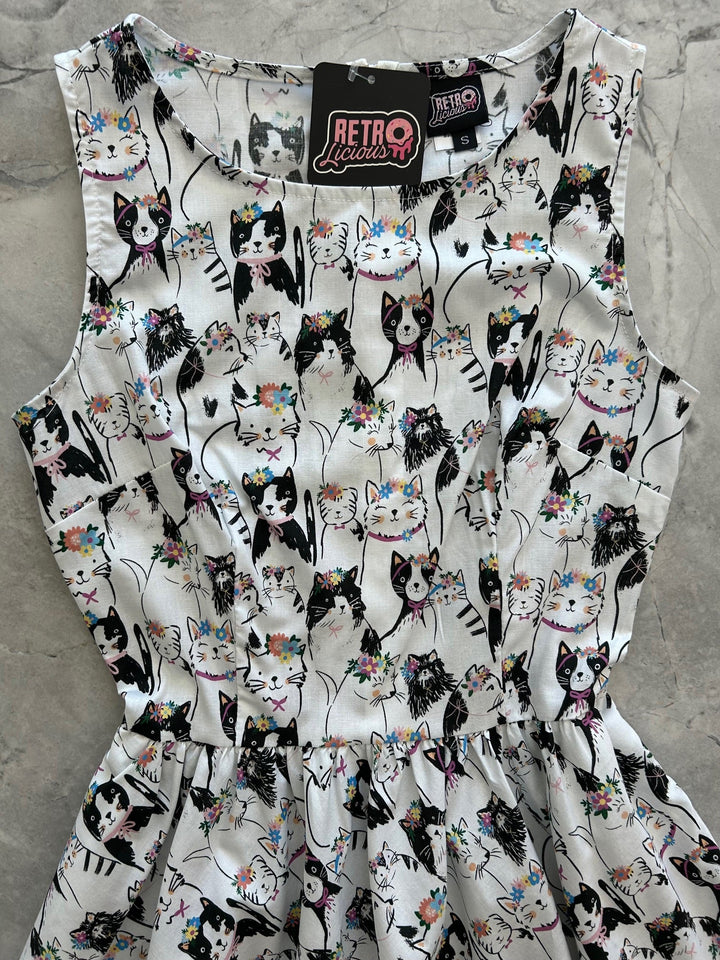 Fabulous Felines Vintage Dress