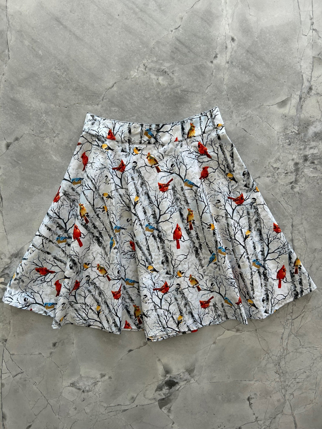 Birds on Branches Skater Skirt