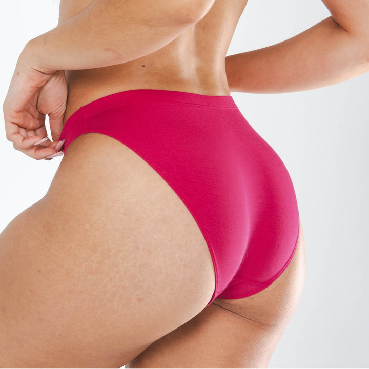 The Begonia | Hot Pink Tonal Modal Bikini Underwear