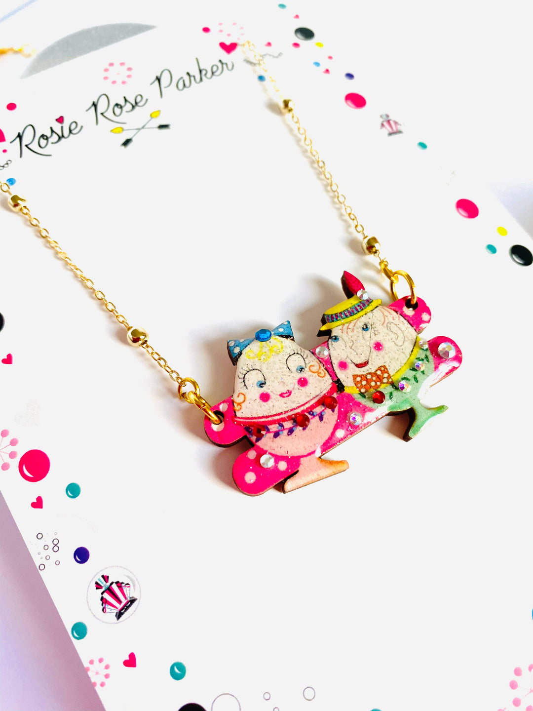 Easter Egg Cup Necklace by Rosie Rose Parker