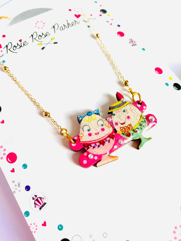 Easter Egg Cup Necklace by Rosie Rose Parker