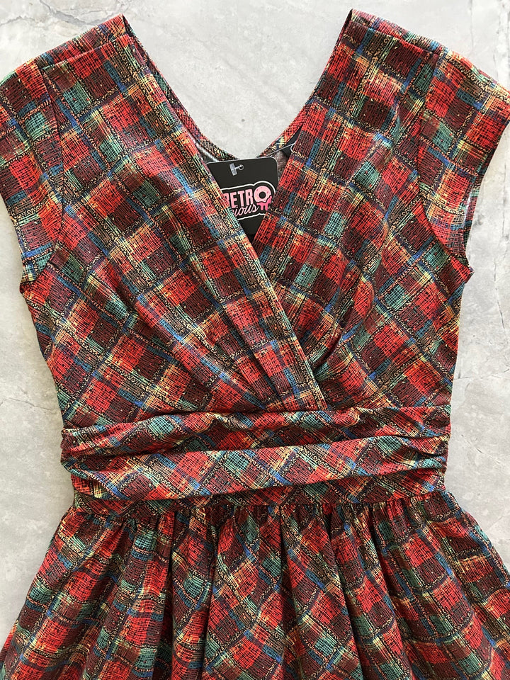 Red Plaid Greta Dress - 4X only, 1 left!