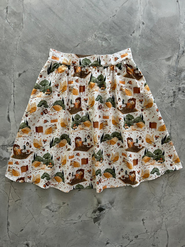 Novel Nook A-line Skirt - 2X only, 1 left!