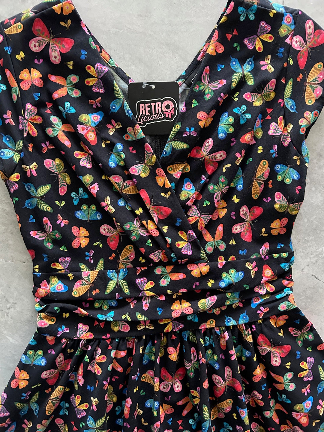 Colorful Butterflies Greta Dress - Small only, 1 left!