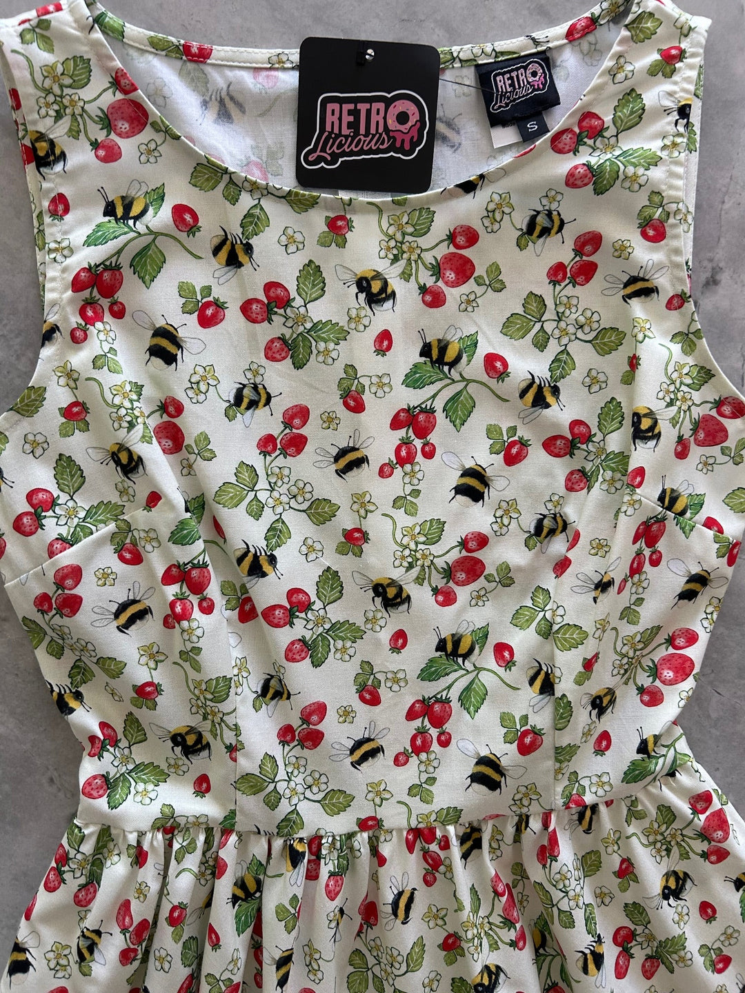 Berry Bees Vintage Dress
