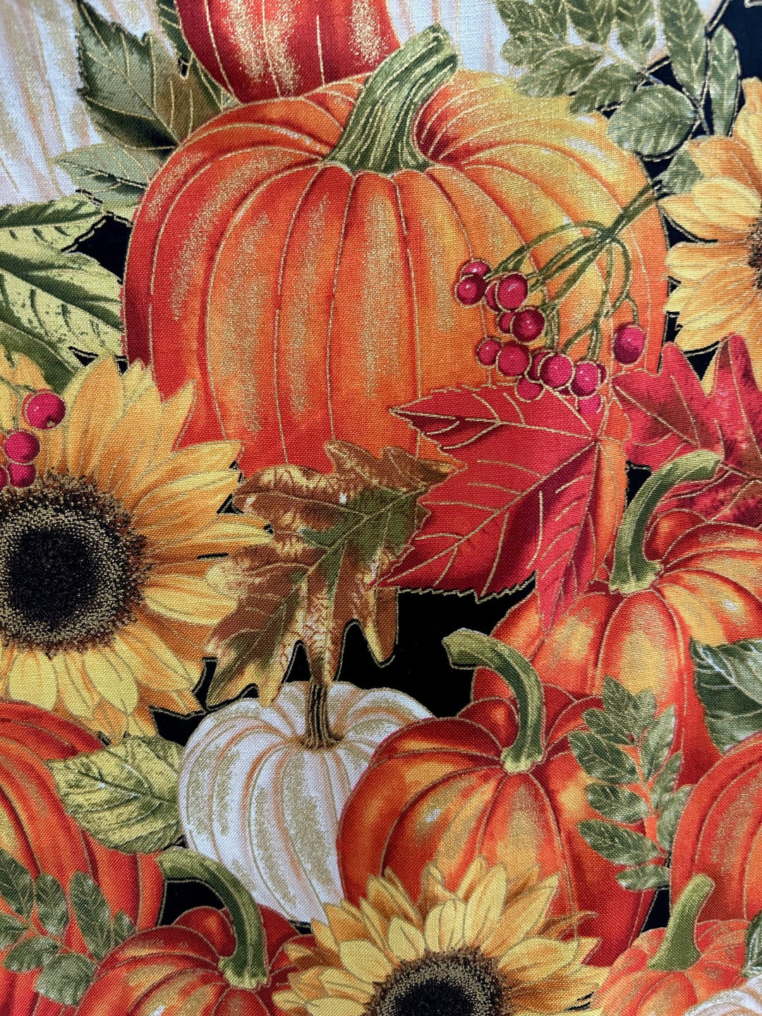 Sunflower & Pumpkin Skater Skirt