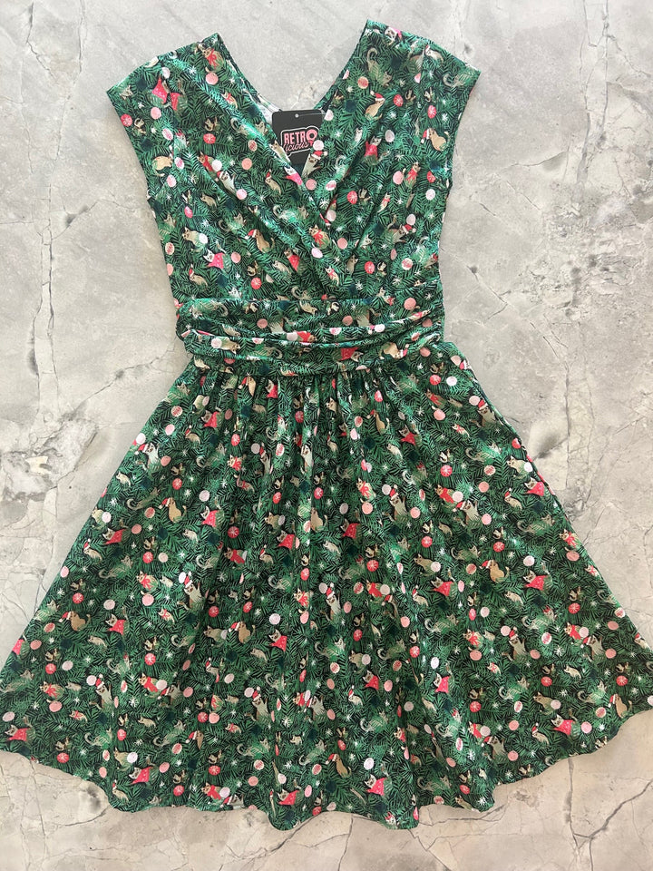 Holiday Cats Greta Dress