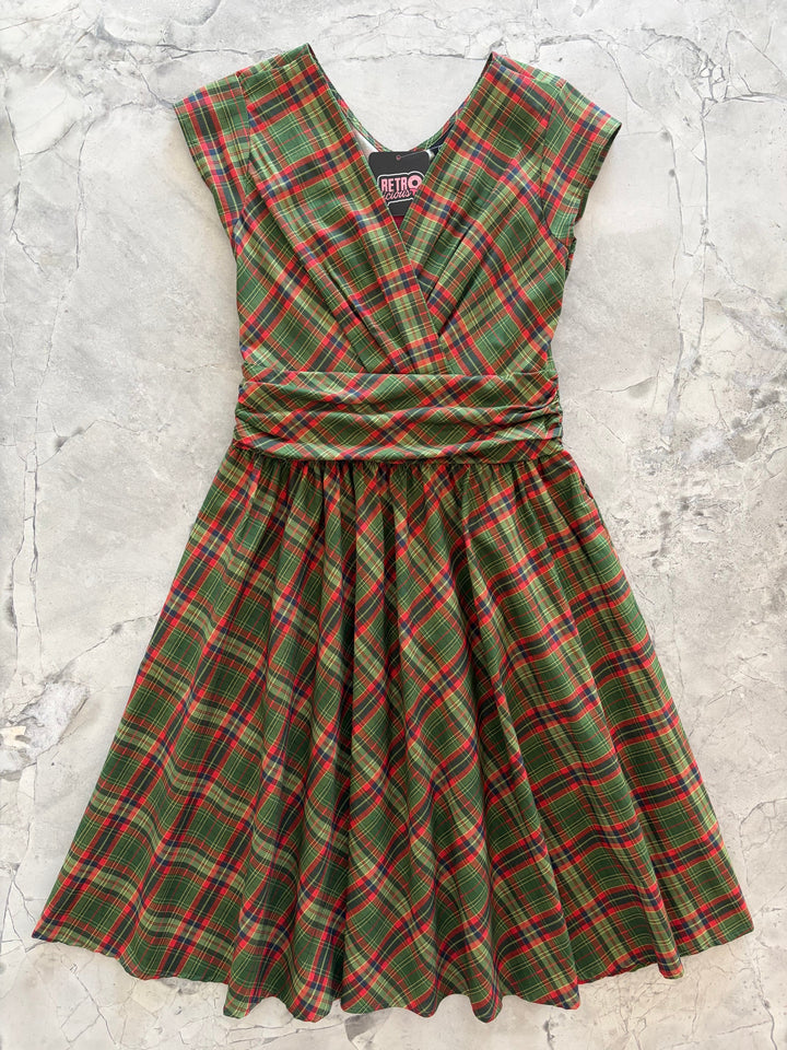 Green Plaid Greta Dress