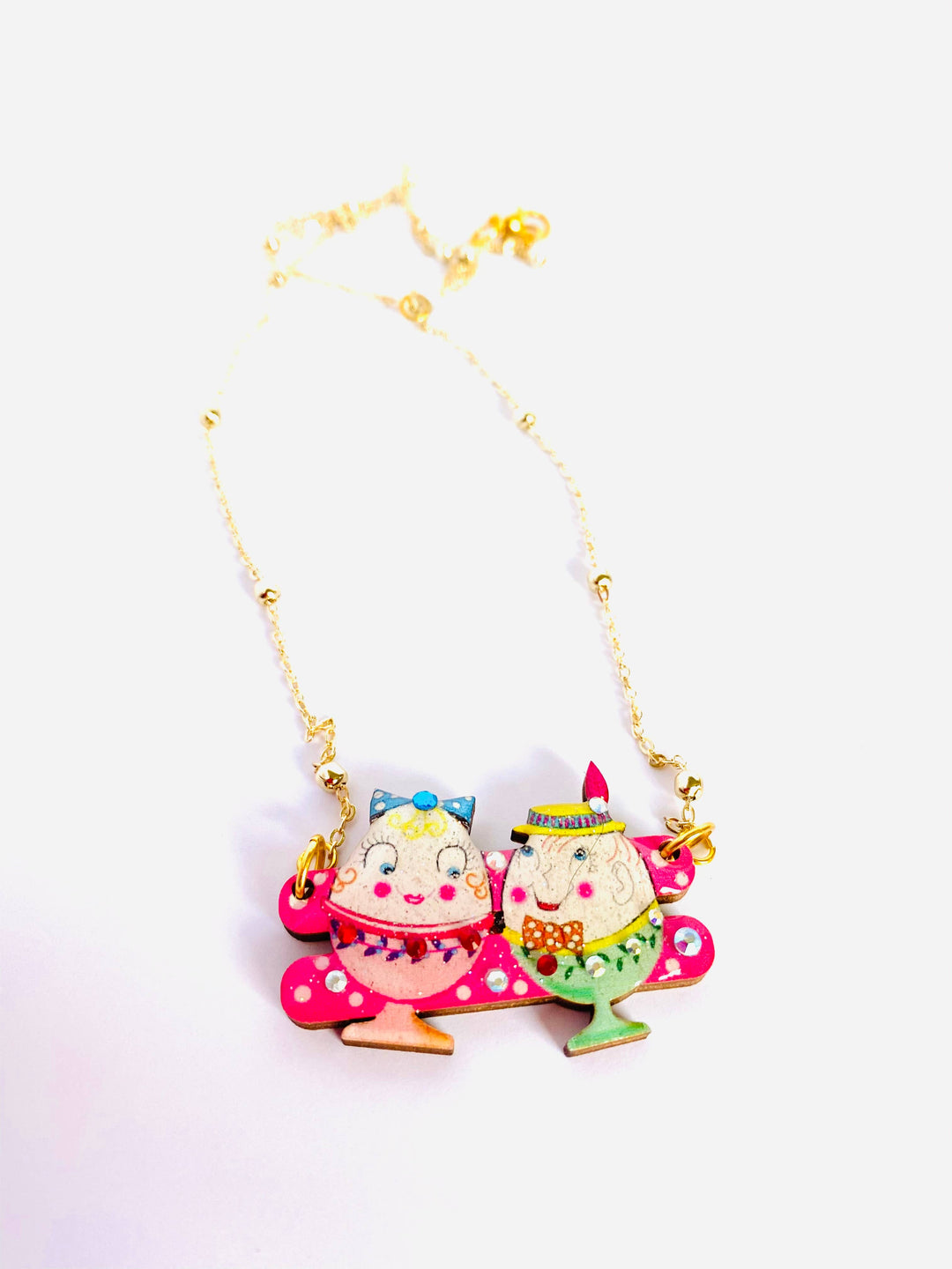 Easter Egg Cup Necklace by Rosie Rose Parker