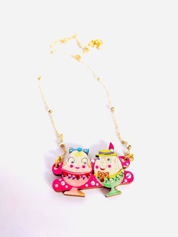Easter Egg Cup Necklace by Rosie Rose Parker
